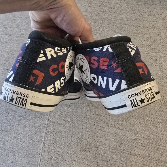 Converse Navy High-Top Sneakers Sz 10 - Picture 5 of 10